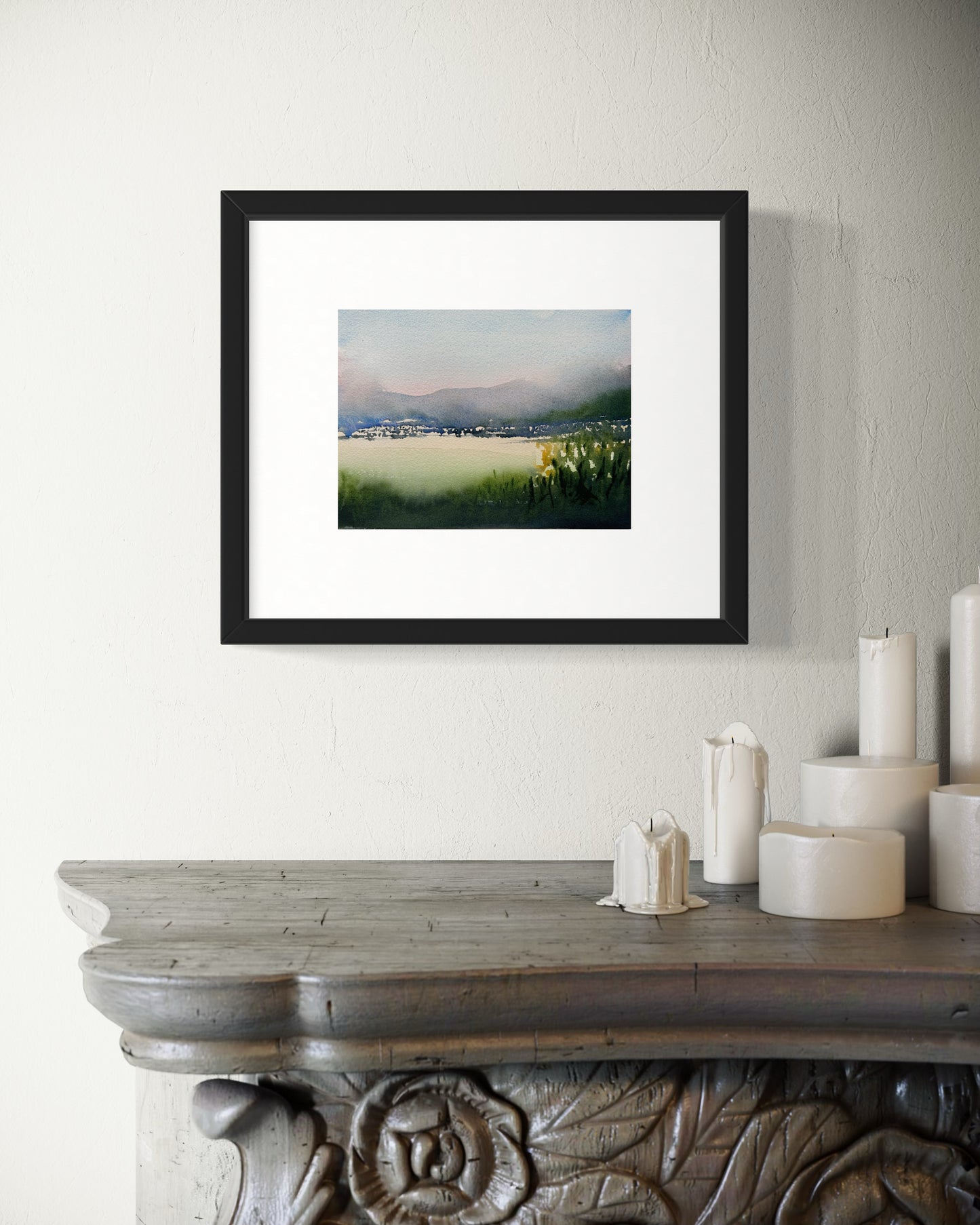 "Drifting into the morning" original watercolor painting
