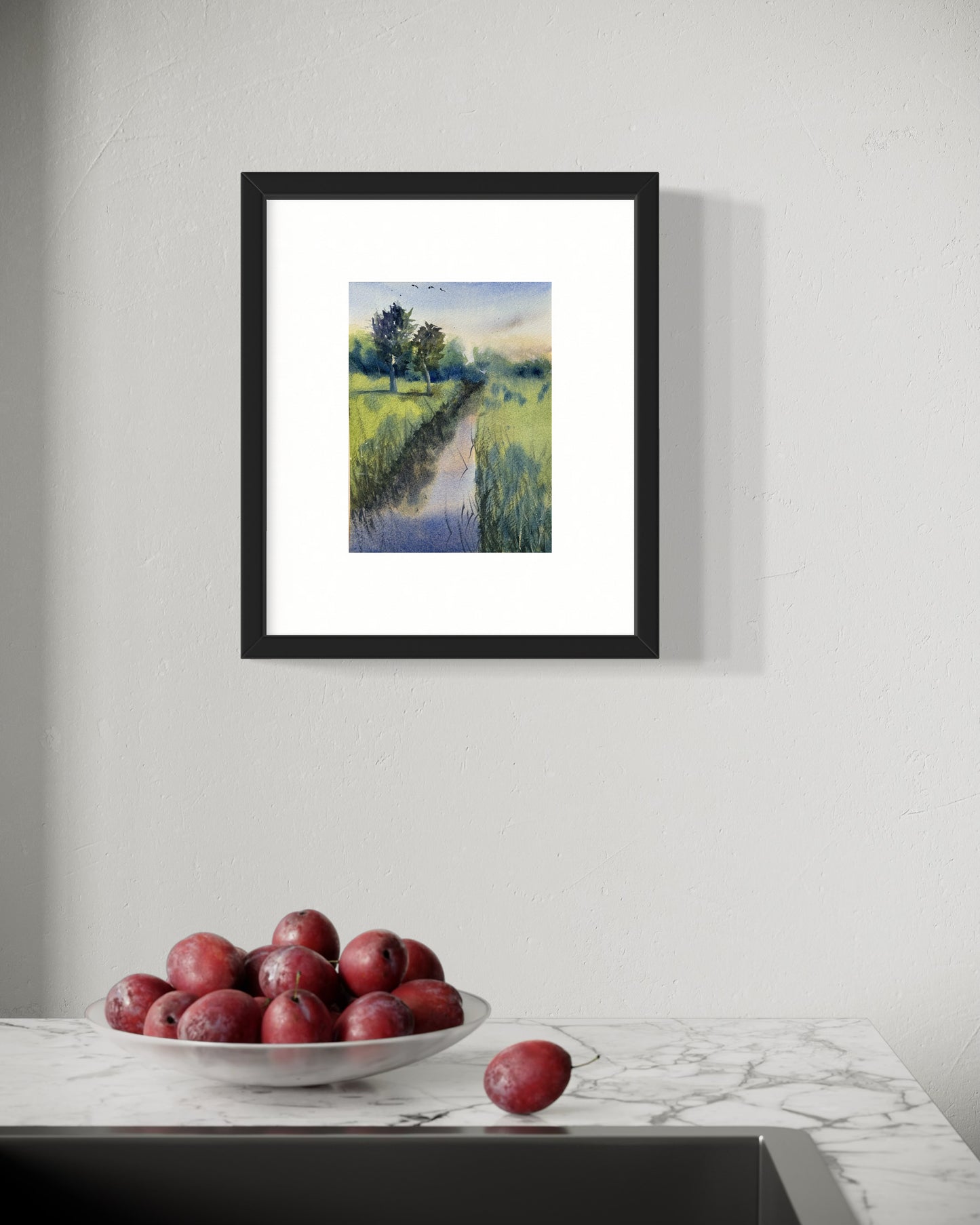 "Quiet reflections" original watercolor painting