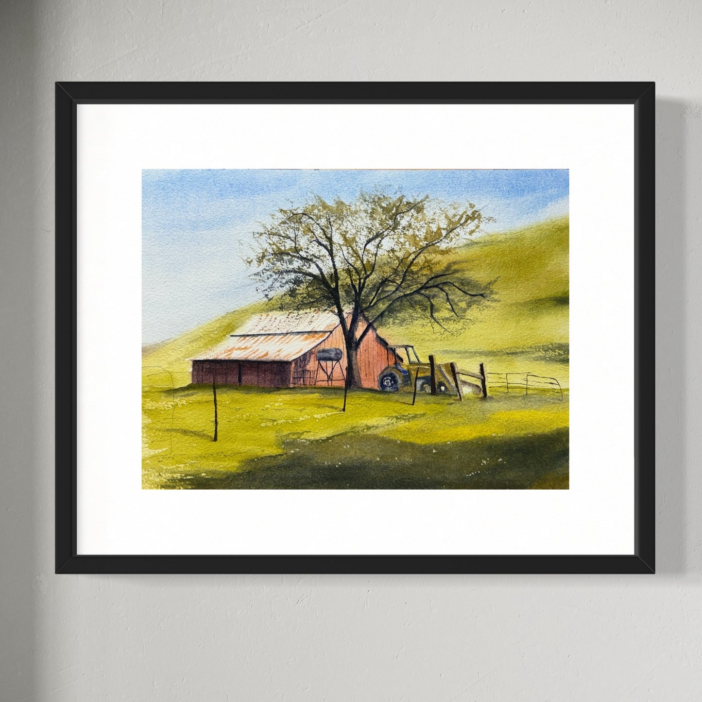 "The quiet side" original watercolor painting