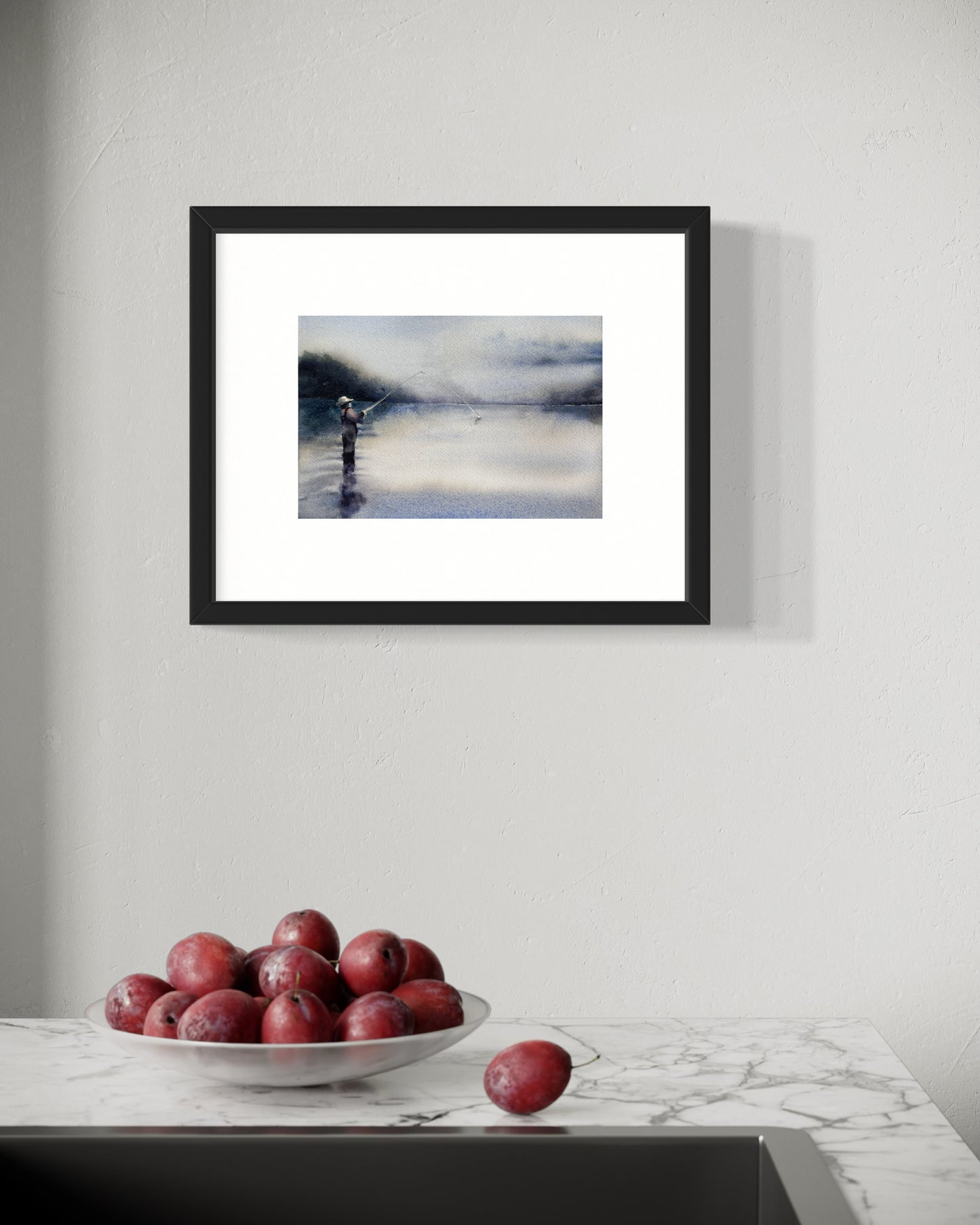 "Casting into the unknown" original watercolor painting