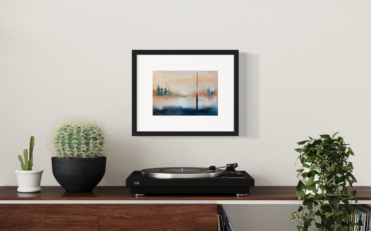 "Morning's gentle hold" original watercolor painting