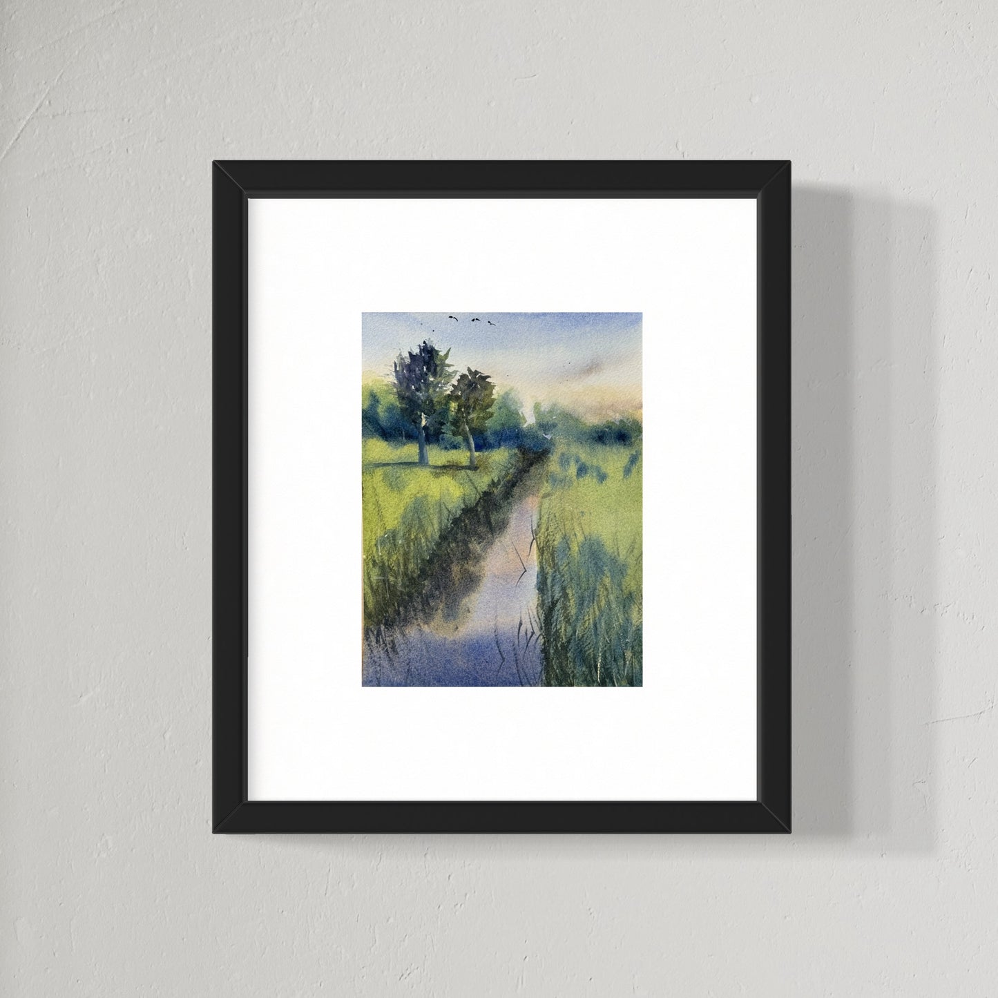"Quiet reflections" original watercolor painting