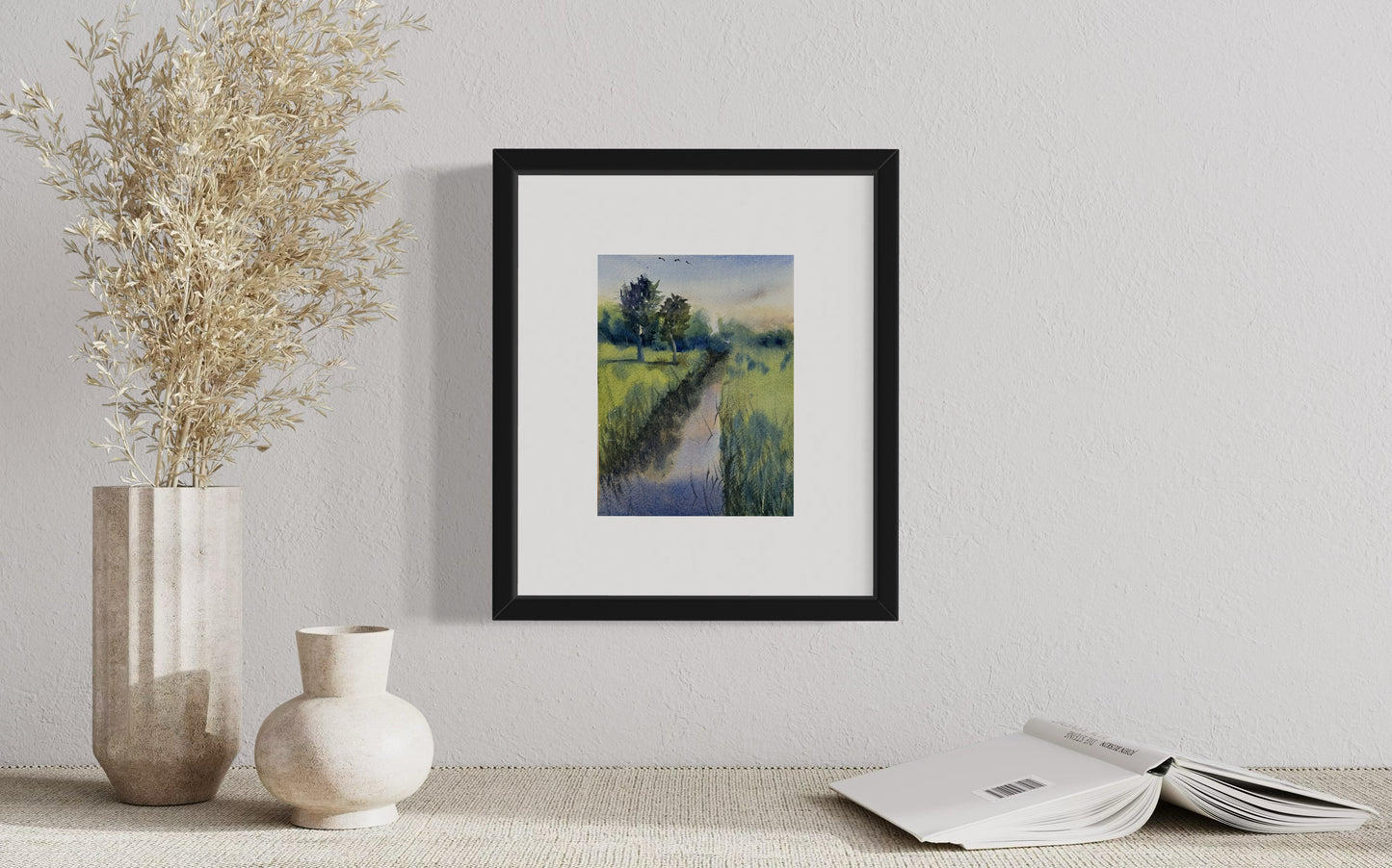 "Quiet reflections" original watercolor painting