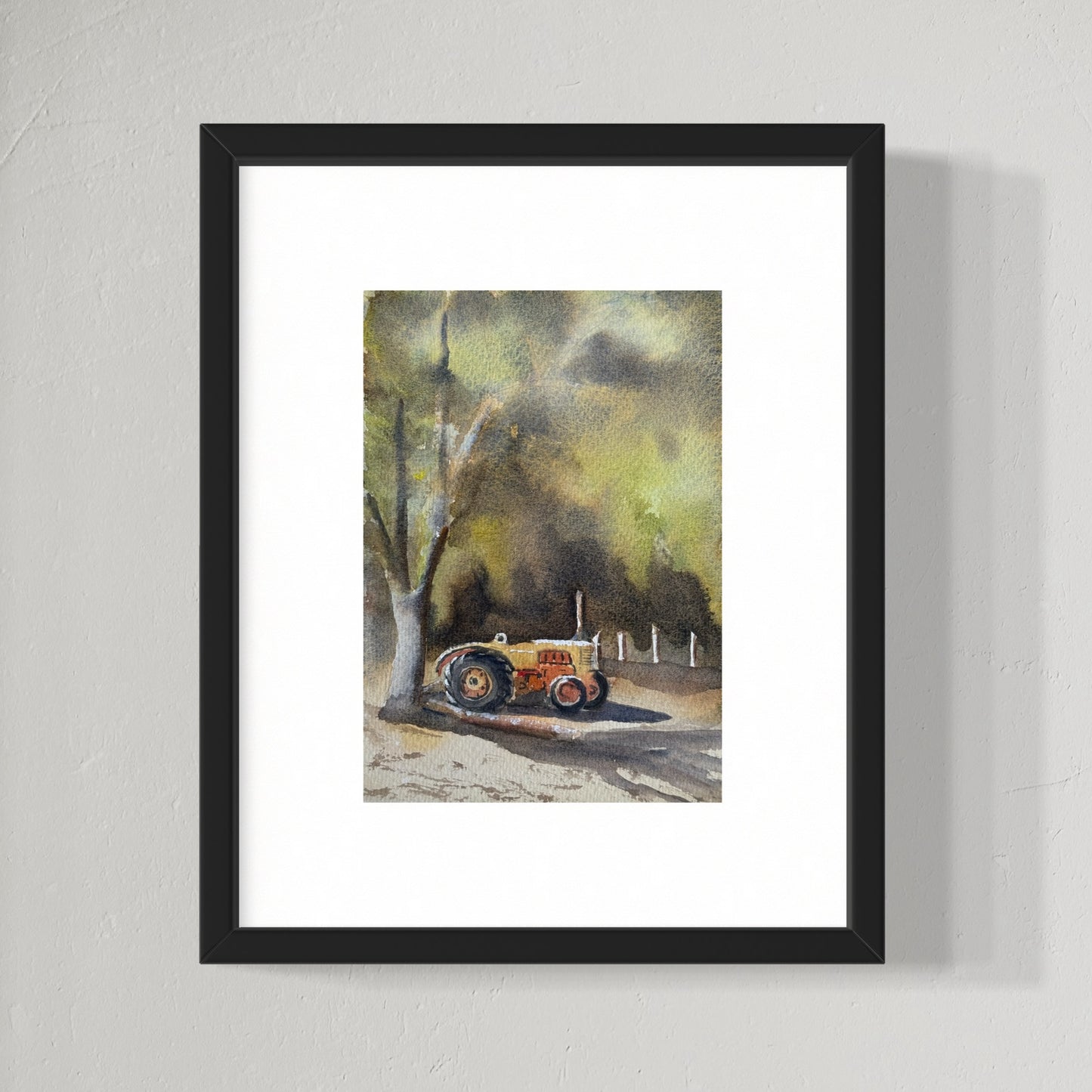"The old workhorse" original watercolor painting