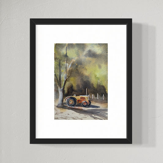 "The old workhorse" original watercolor painting