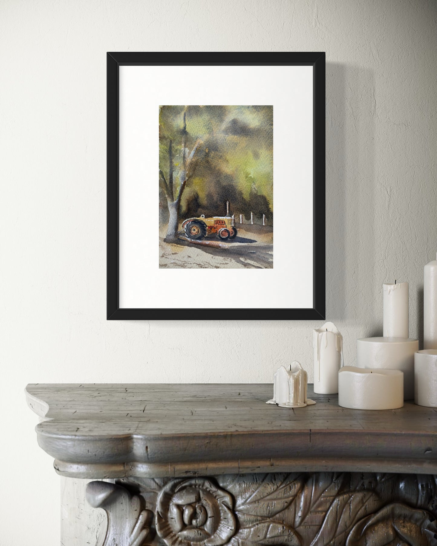"The old workhorse" original watercolor painting