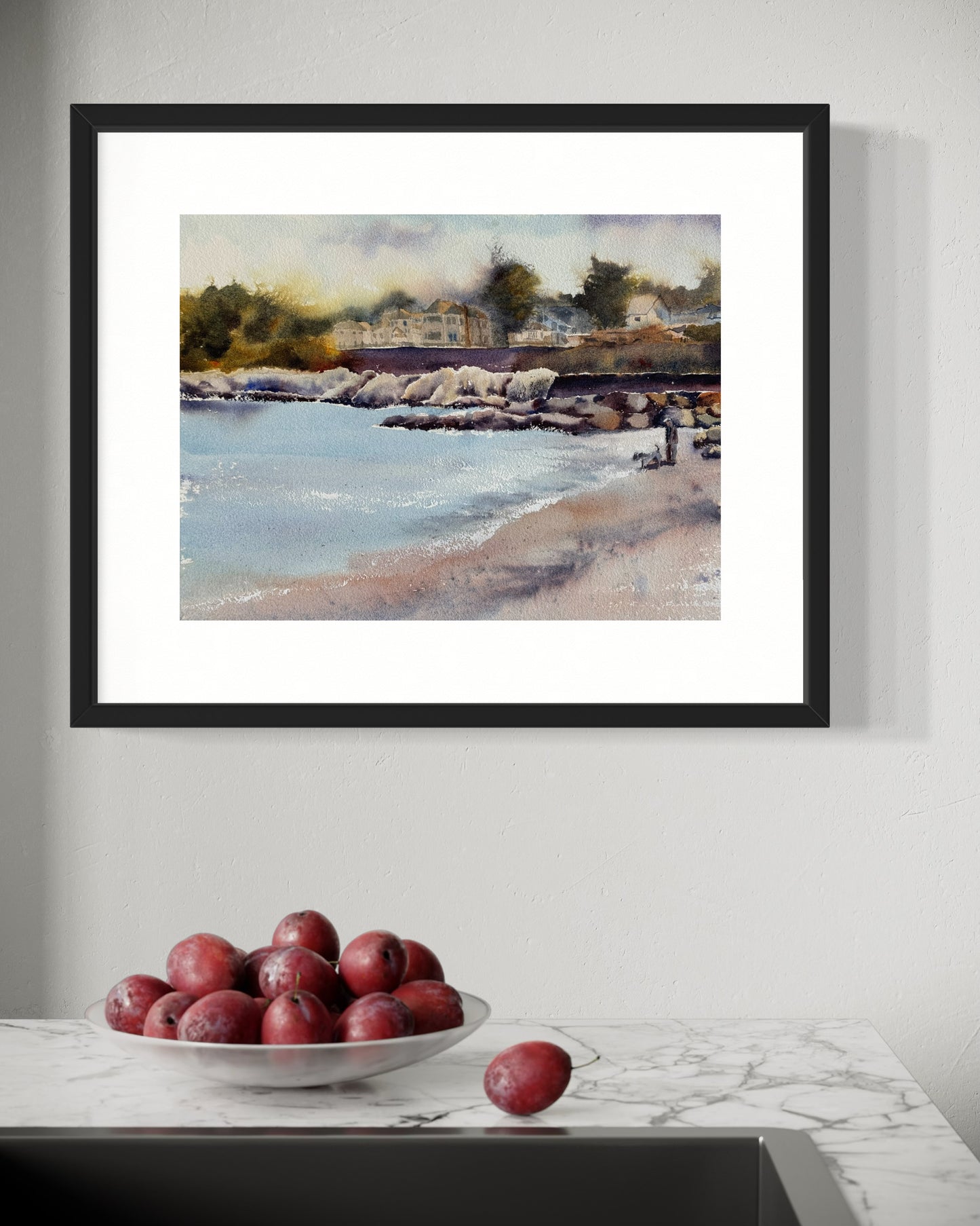 "The sound of the tide" original watercolor painting