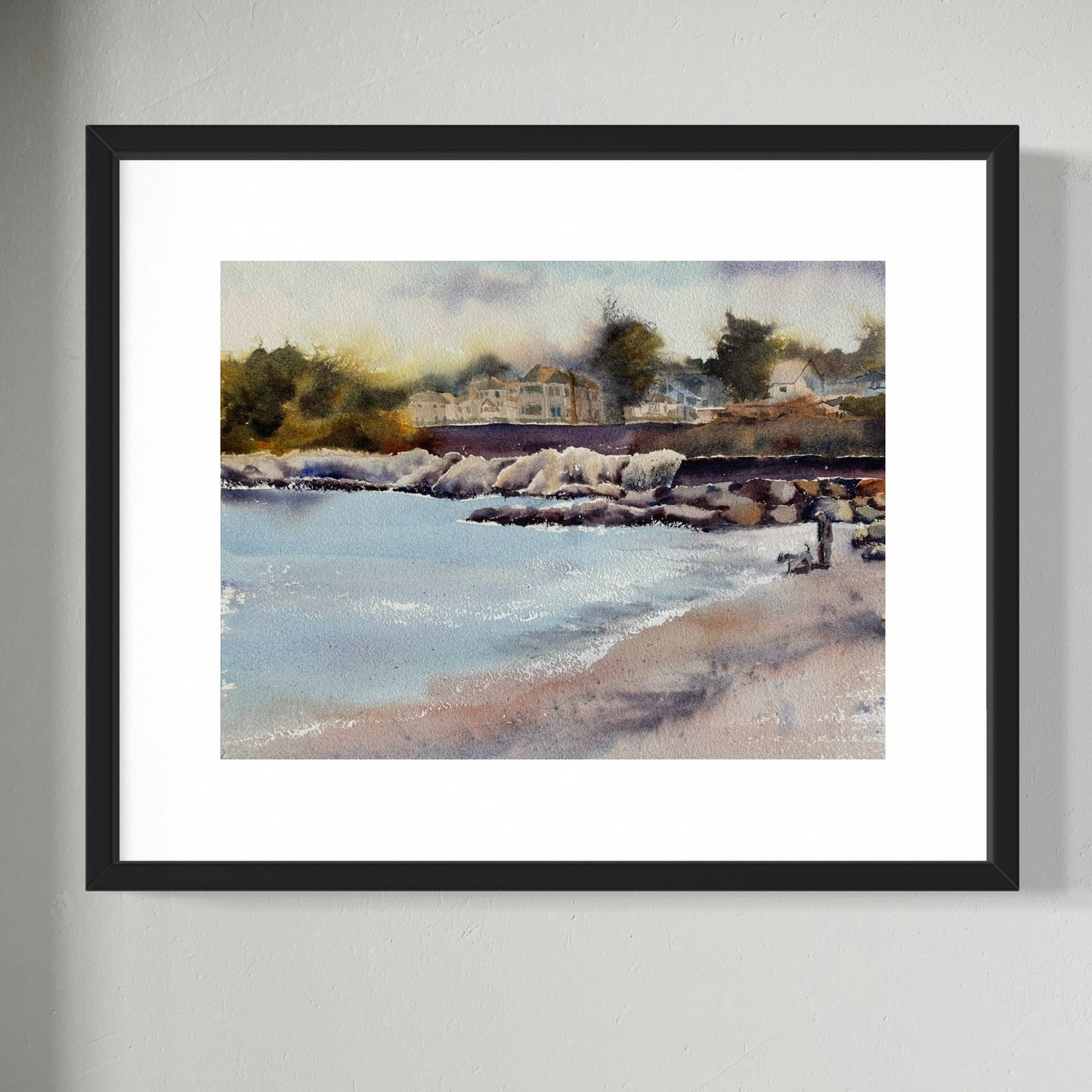 "The sound of the tide" original watercolor painting