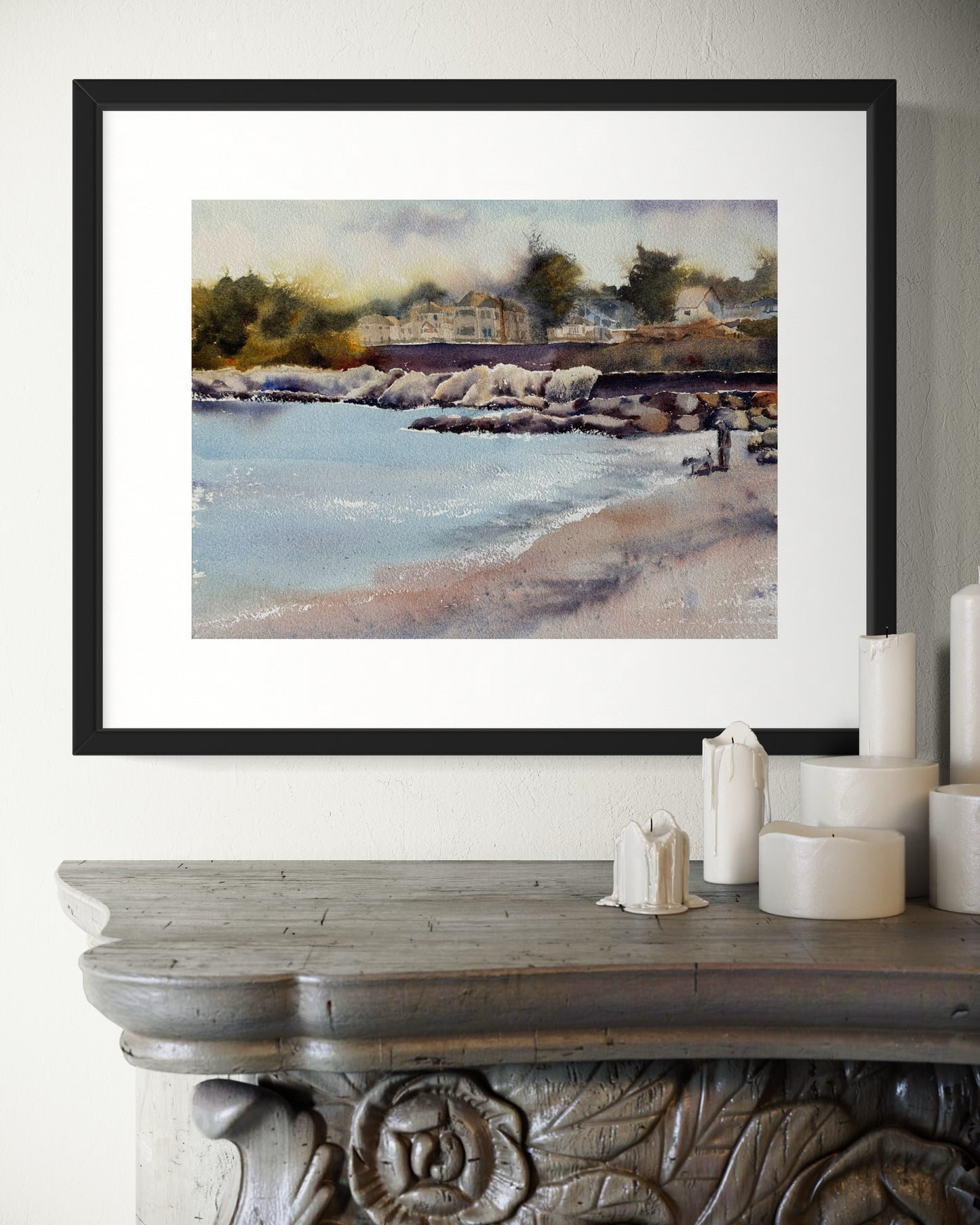 "The sound of the tide" original watercolor painting
