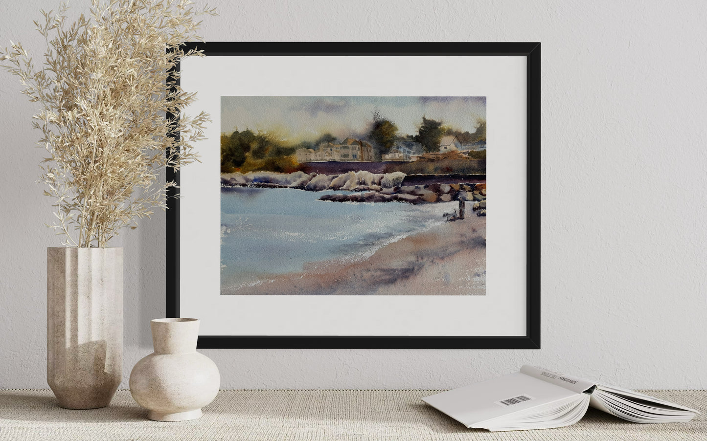 "The sound of the tide" original watercolor painting
