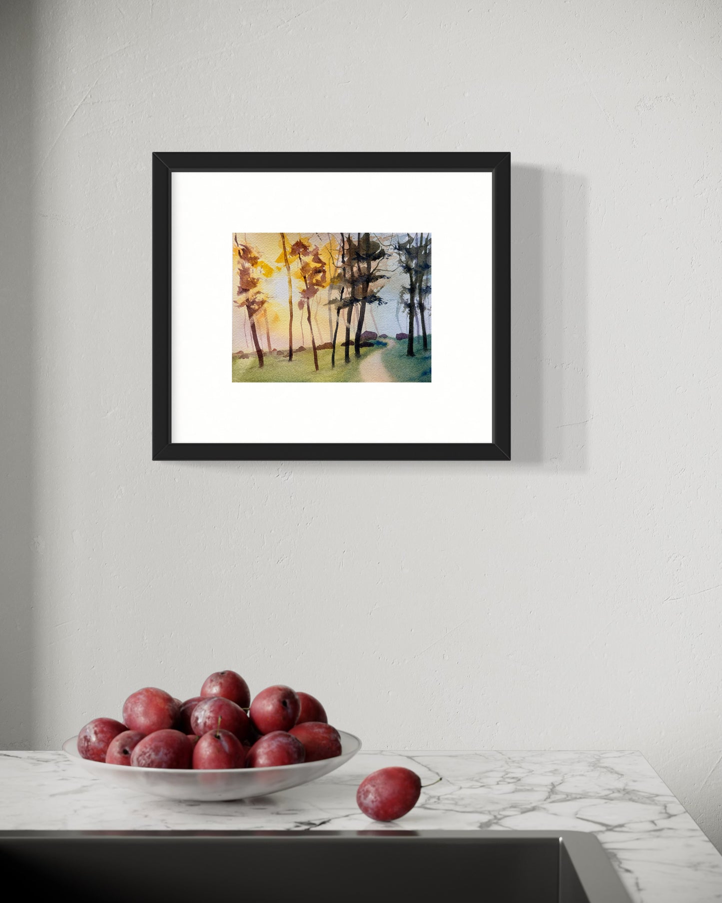 "Where the trees hold secrets" original watercolor painting